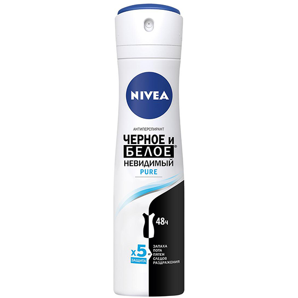 Дезодорант для тела NIVEA 150мл спрей Pure 6 