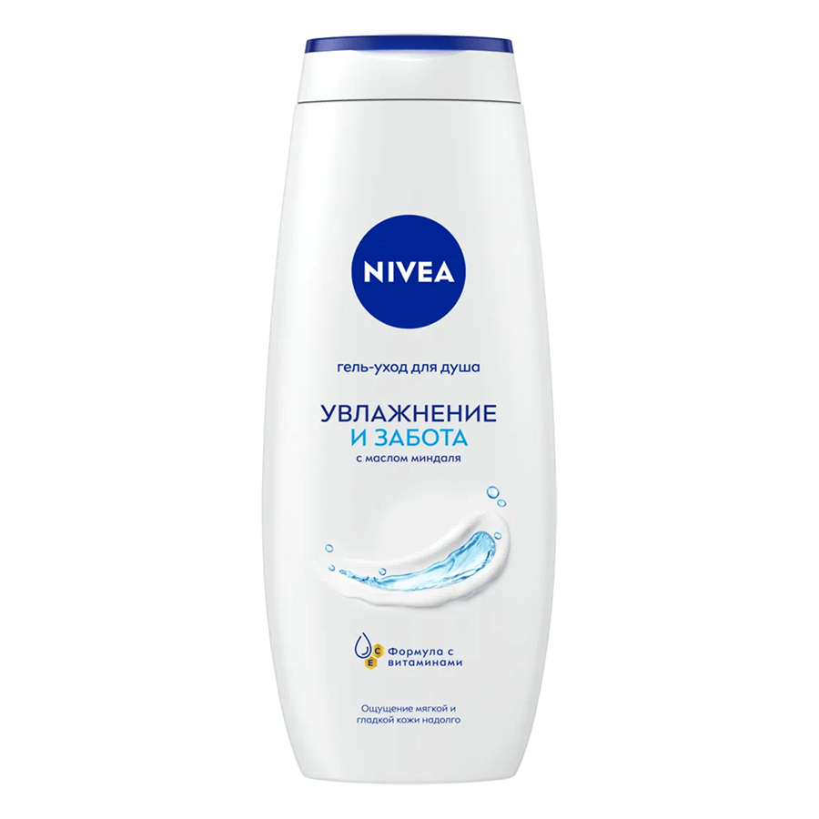 Гель для душа NIVEA 500мл Гель-уход Увлажнение и забота 6