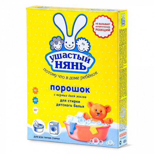 Стиральный порошок УШАСТЫЙ НЯНЬ 400г Универсал