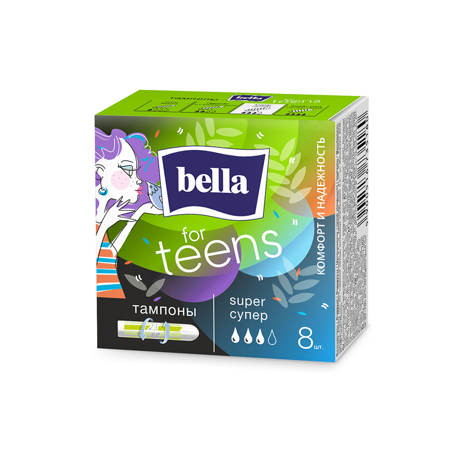 Тампоны BELLA Tampo 8шт Super для умеренных и обильных выделений