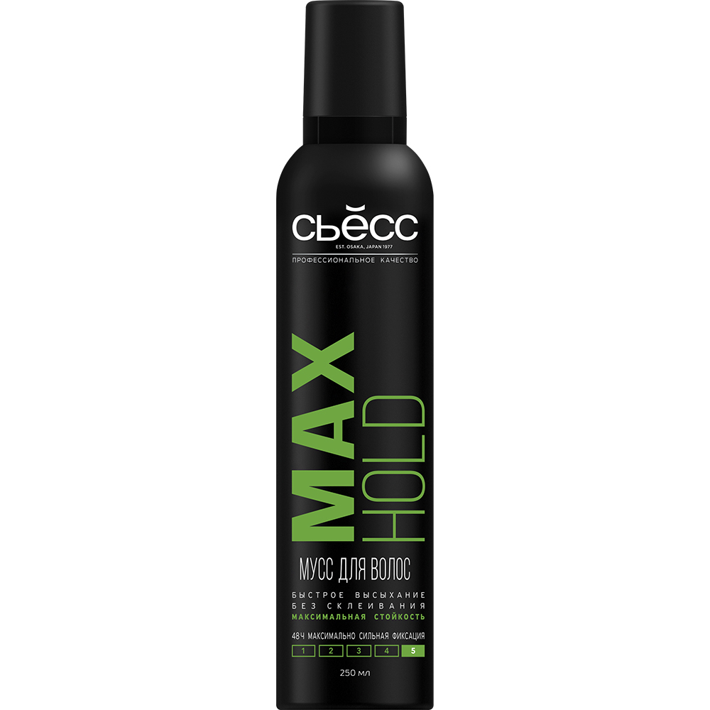 Мусс для волос СЬĔСС Max Hold 250мл максимально сильная фиксация