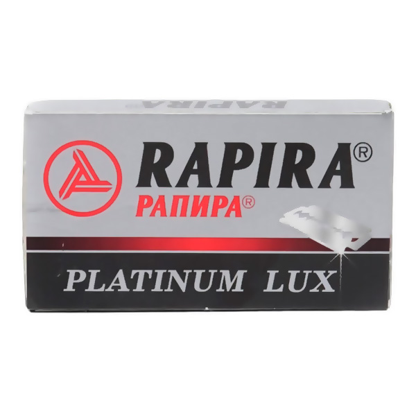 Лезвия двухсторонние Rapira Platinum Lux 5шт классические с платиновым напылением