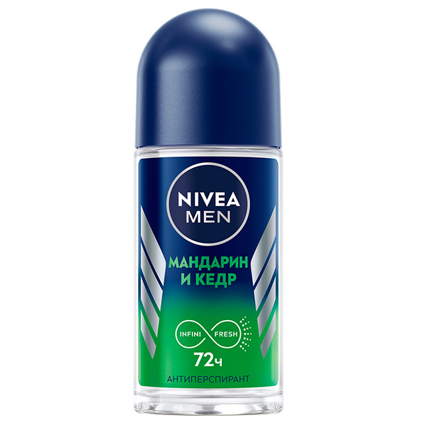 Дезодорант для тела NIVEA MEN 50мл ролл Мандарин и кедр