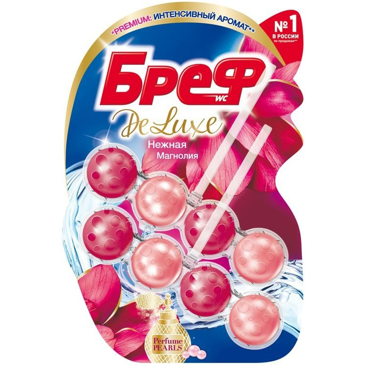 Туалетный блок БРЕФ 2x50г Делюкс Нежная магнолия