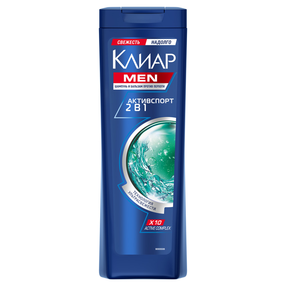 Шампунь-бальзам КЛИАР MEN VITA ABE 400мл 2в1 Актив Спорт