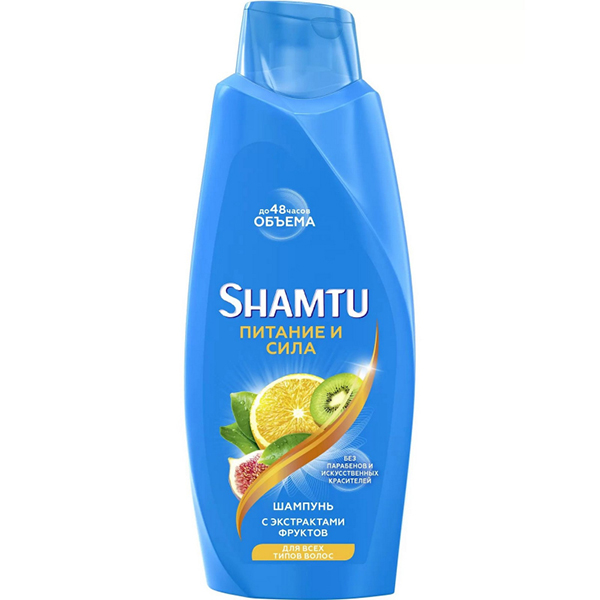 Шампунь для волос SHAMTU 500мл Питание и сила с экстрактами фруктов